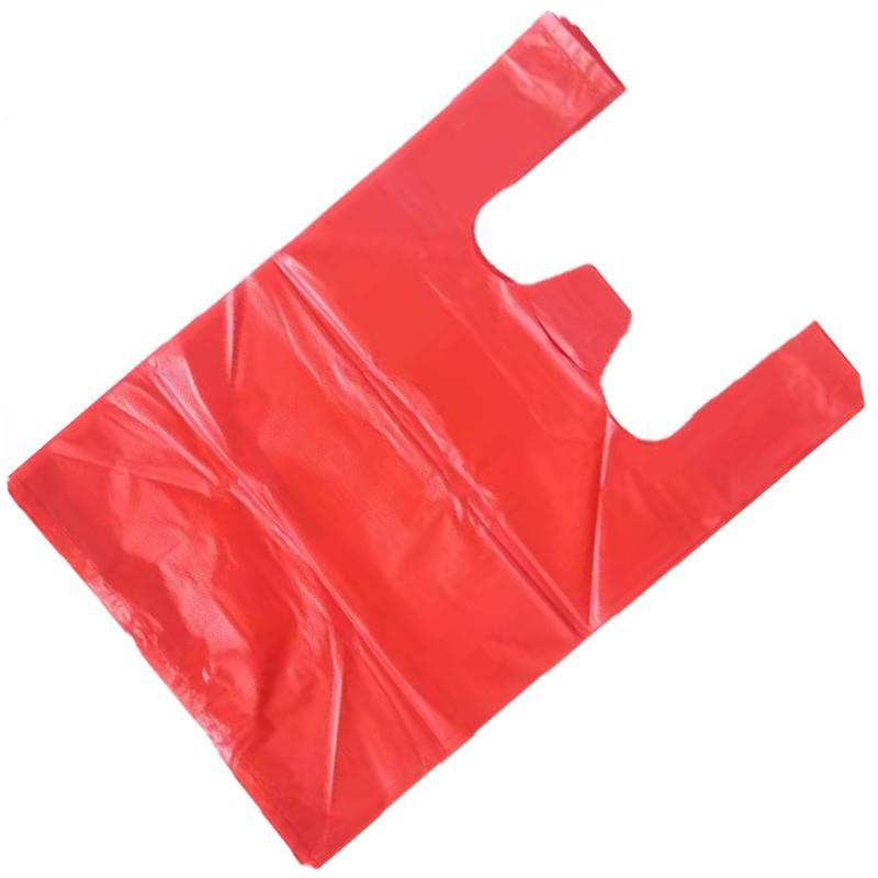 Adding Vibrant Charm  Colorful T-shirt Plastic Bags