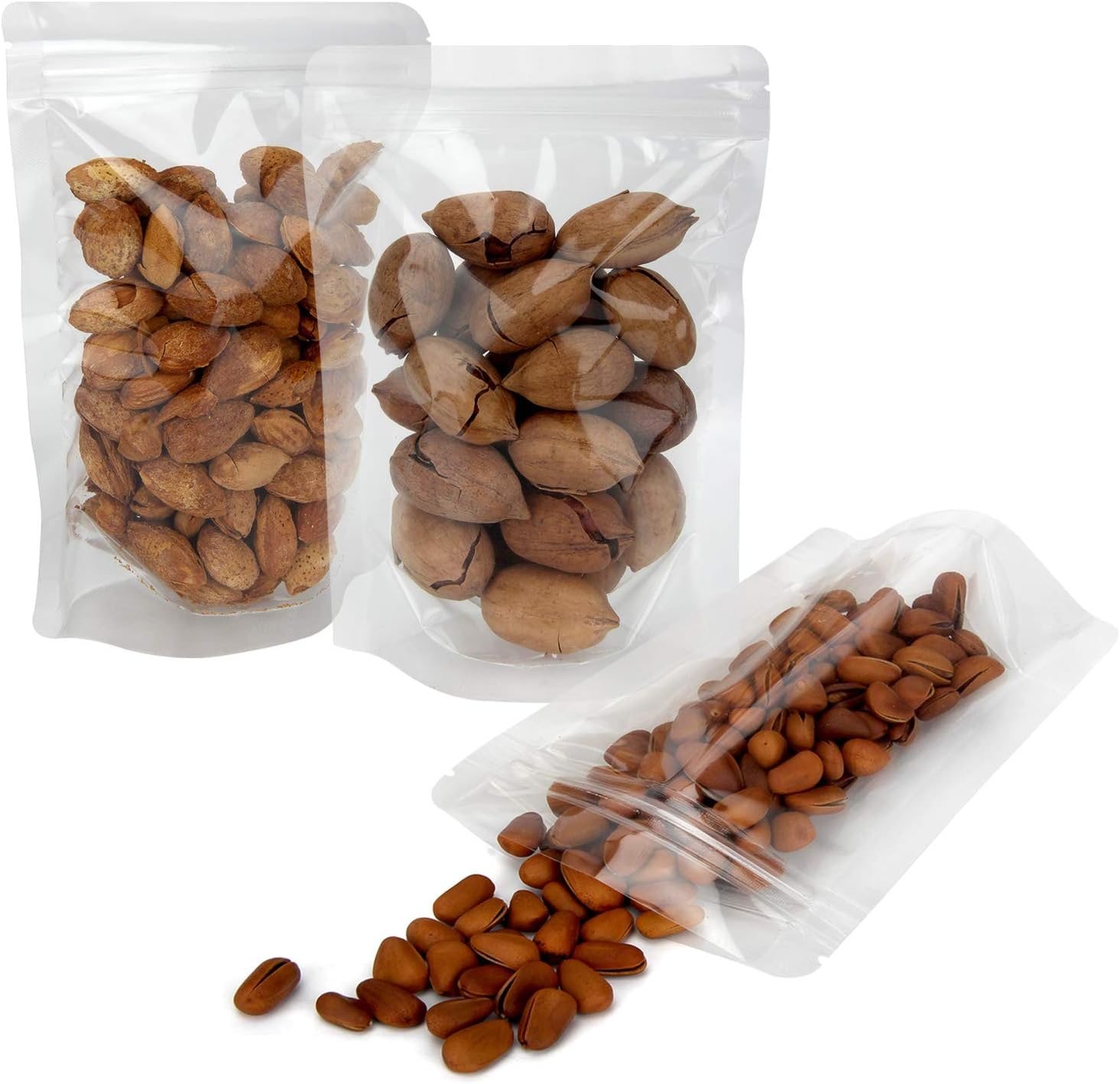 Resealable Transparent Plastic Nut Bag