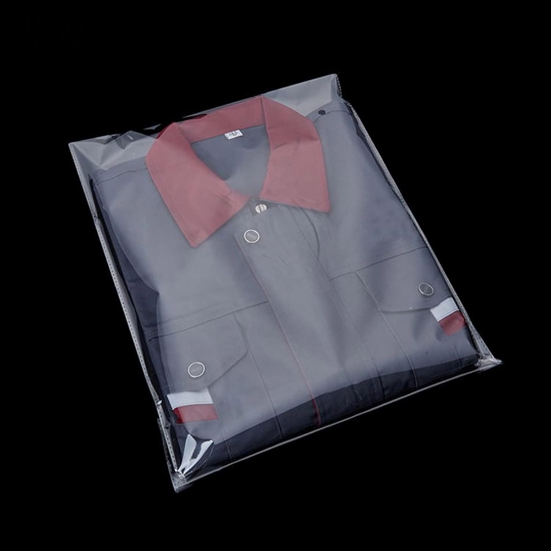 Cloth Store Use Clear Self Adhesive Bag For Cloth with Strap