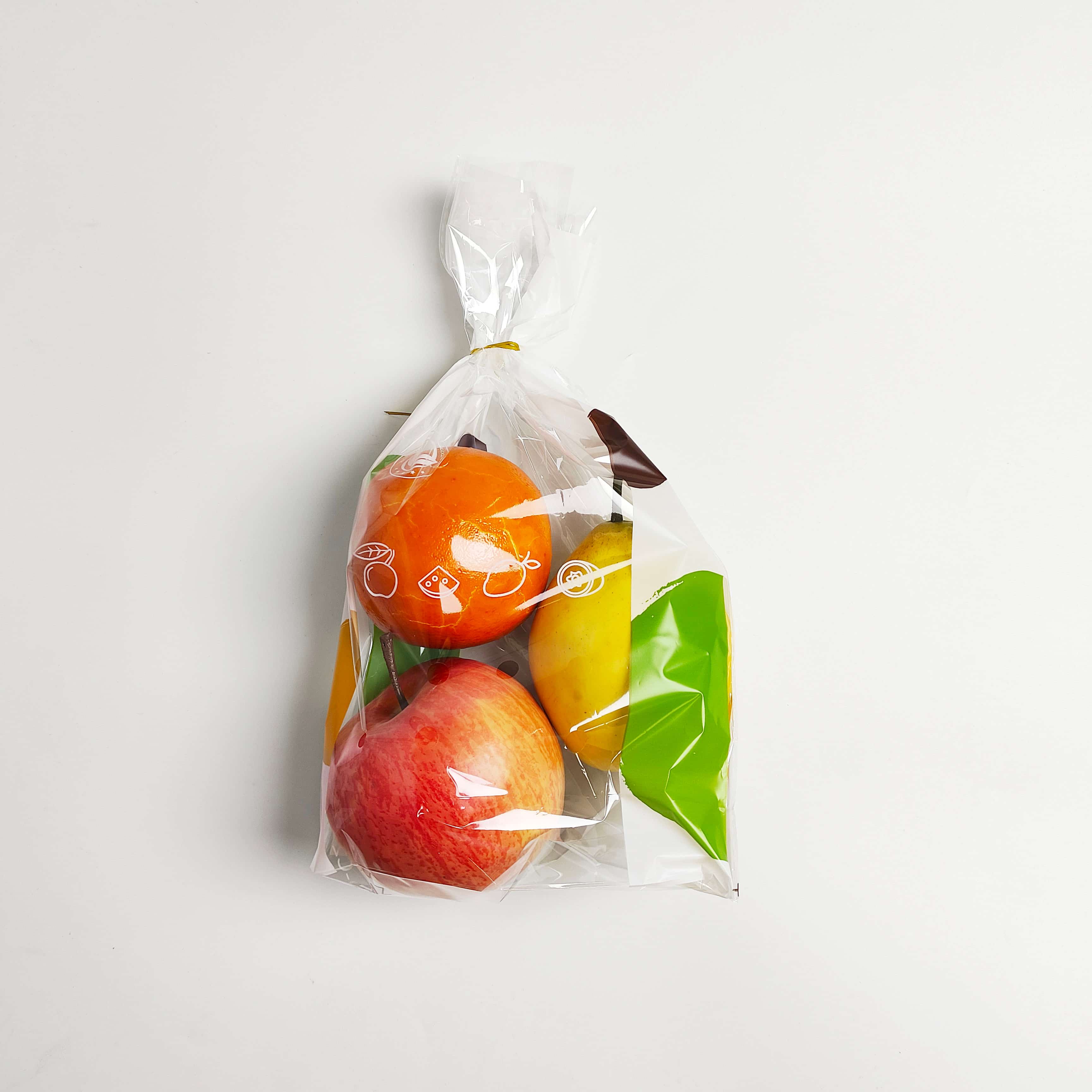 BOPP Poly Material Clear Fresh Fruit   Packing Plastic Bags