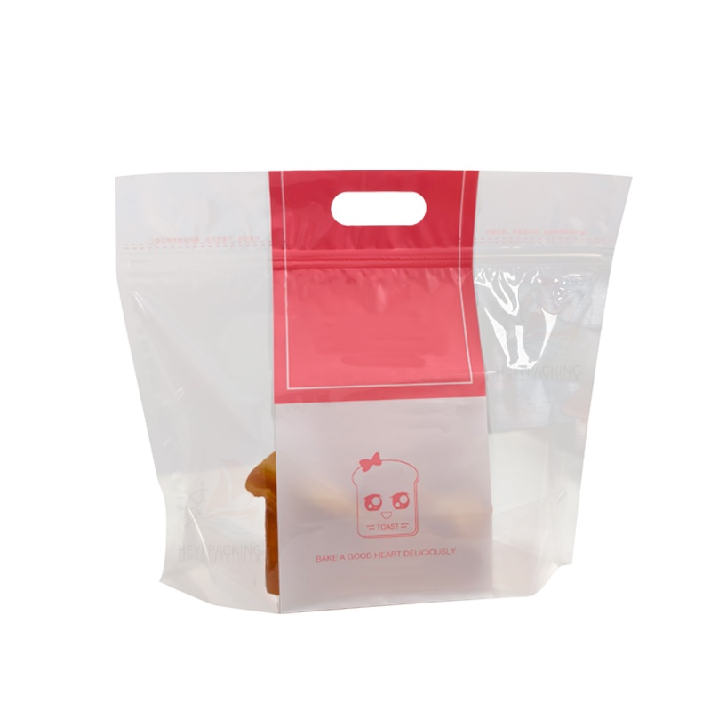 High Transparency Printed Bread Bag with Handle