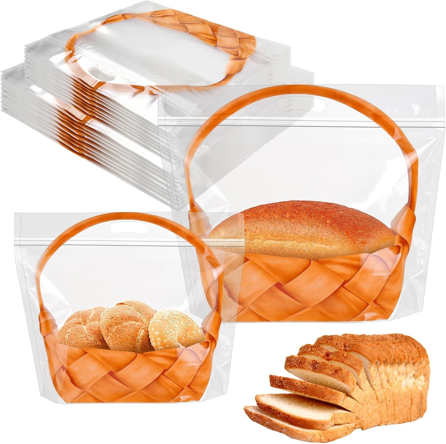 Cartoon Pattern Plastic Ziplock Bag For Bread