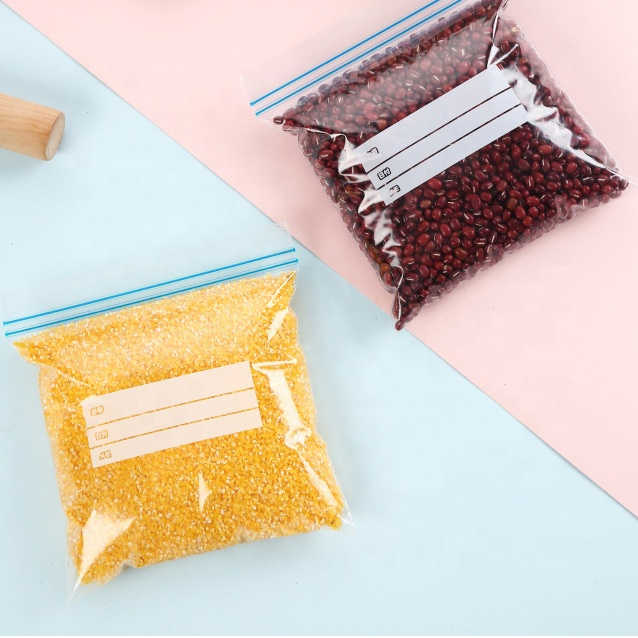 Self-sealing Household Plastic Flat Zipper Bags