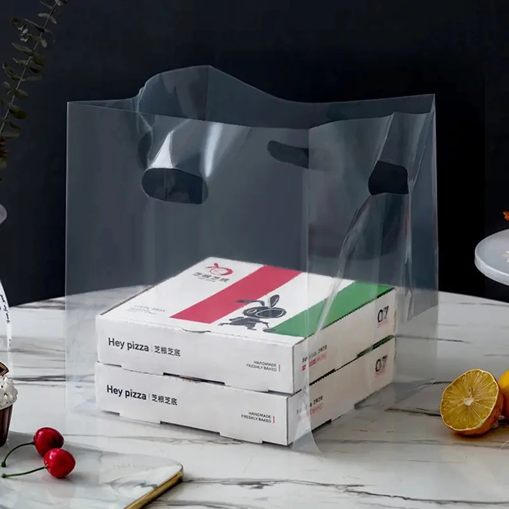 Cake or Pizza Plastic Carry Out Bag